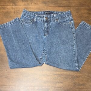 Anne Klein Classic Blue Straight Leg Jeans